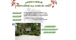 Desktop Screenshot of pepiniere-chene-vert.com