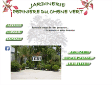 Tablet Screenshot of pepiniere-chene-vert.com